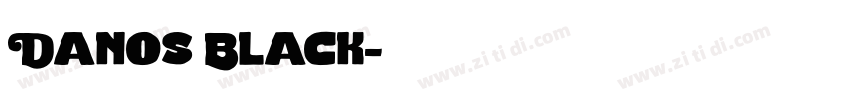 Danos Black字体转换